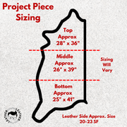 Saddle Tan English Bridle, 3-4 OZ Veg Tan Sides & Project Pieces, Artisan's Choice,  | The Leather Guy