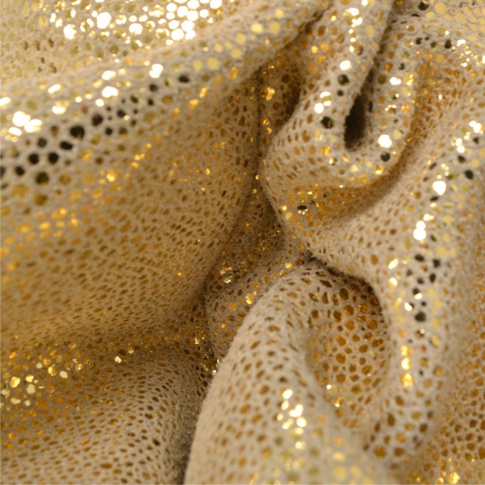 Metallic Gold Sizzling Stingray 2-3 oz Cow Hides,  | The Leather Guy