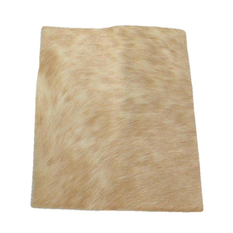 Solid Light Brown, Hair on Cow Pre-cuts, 8 x 10 | The Leather Guy