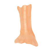 Ostrich Leg Skins, 12"-16", 2-3 oz, Stonewashed, Tangerine Orange | The Leather Guy
