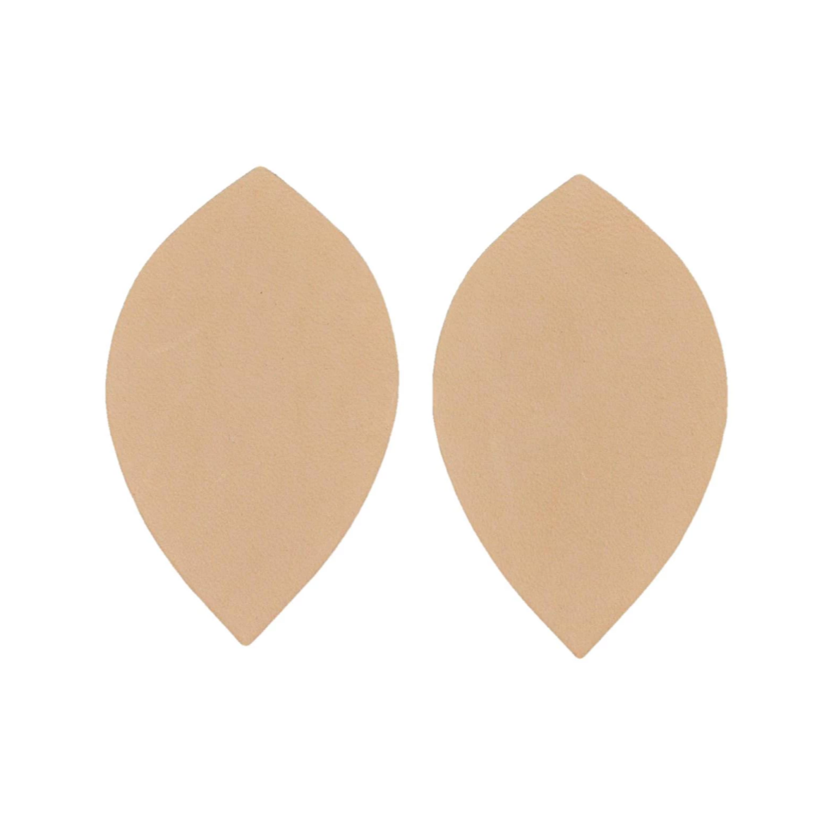 Artisan's Choice Veg Tan Die Cut Leaf Earrings, Medium Leaf / 3-4 oz / Small Pack - 3 Pairs / 6 Pieces | The Leather Guy