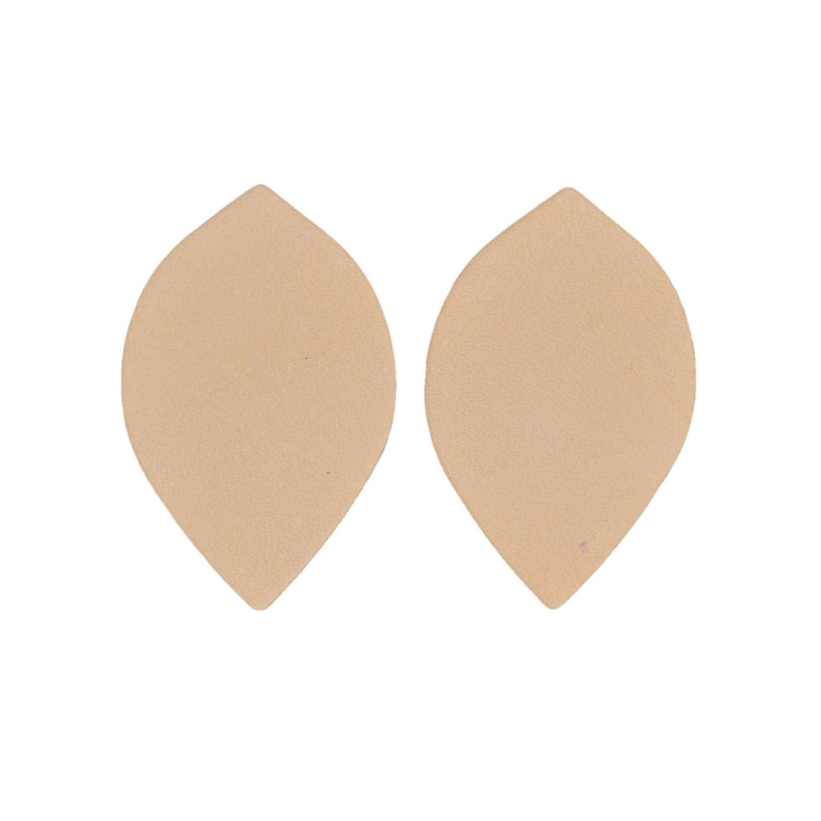 Artisan's Choice Veg Tan Die Cut Leaf Earrings, Small Leaf / 3-4 oz / Small Pack - 4 Pairs / 8 Pieces | The Leather Guy
