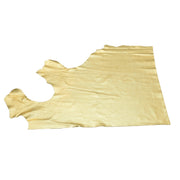 Gold Dust Metallic Vegas 2-3 oz Leather Cow Hides, 6.5-7.5 Sq Ft / Project Piece (Top) | The Leather Guy