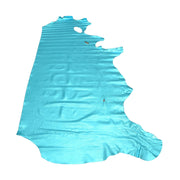 I Do Robin Egg Blue Metallic Vegas 2-3 oz Leather Cow Hides, Side / 18-20 Sq Ft | The Leather Guy