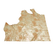 Faded Gold Platinum Rock N Roll 2-3 oz Leather Cow Hides, 6.5-7.5 Square Foot / Project Piece (Top) | The Leather Guy