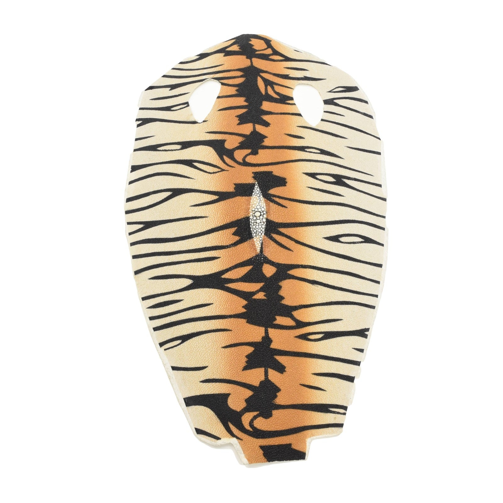 Tiger Striped Stingray Skins, 15" x 9", 3-4 oz, Tiger Stripe Orange | The Leather Guy