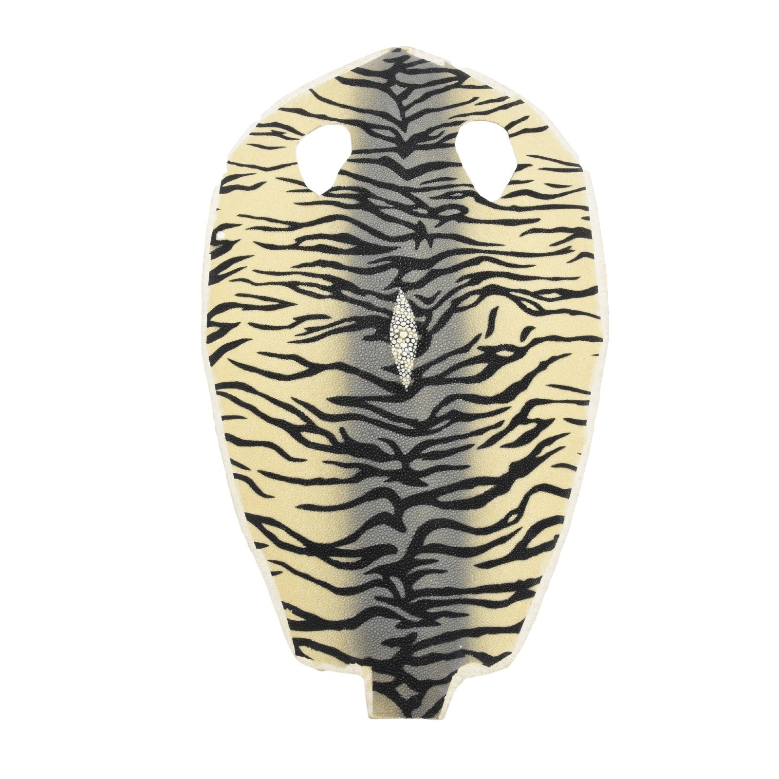 Tiger Striped Stingray Skins, 15" x 9", 3-4 oz, Tiger Stripe Grey | The Leather Guy