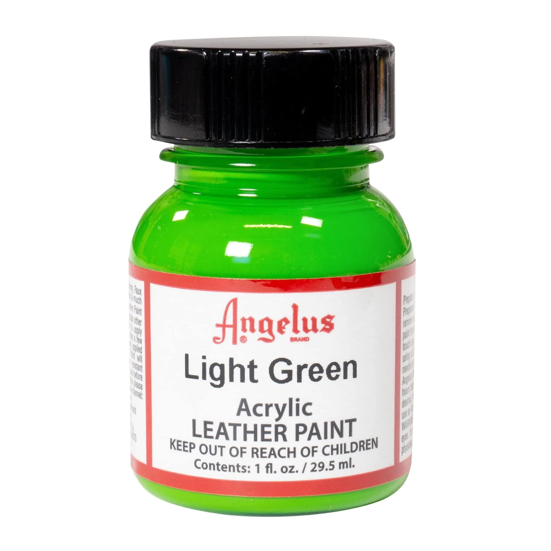 Angelus Acrylic Leather Paints, 1oz / 4oz, 1 oz / Light Green | The Leather Guy