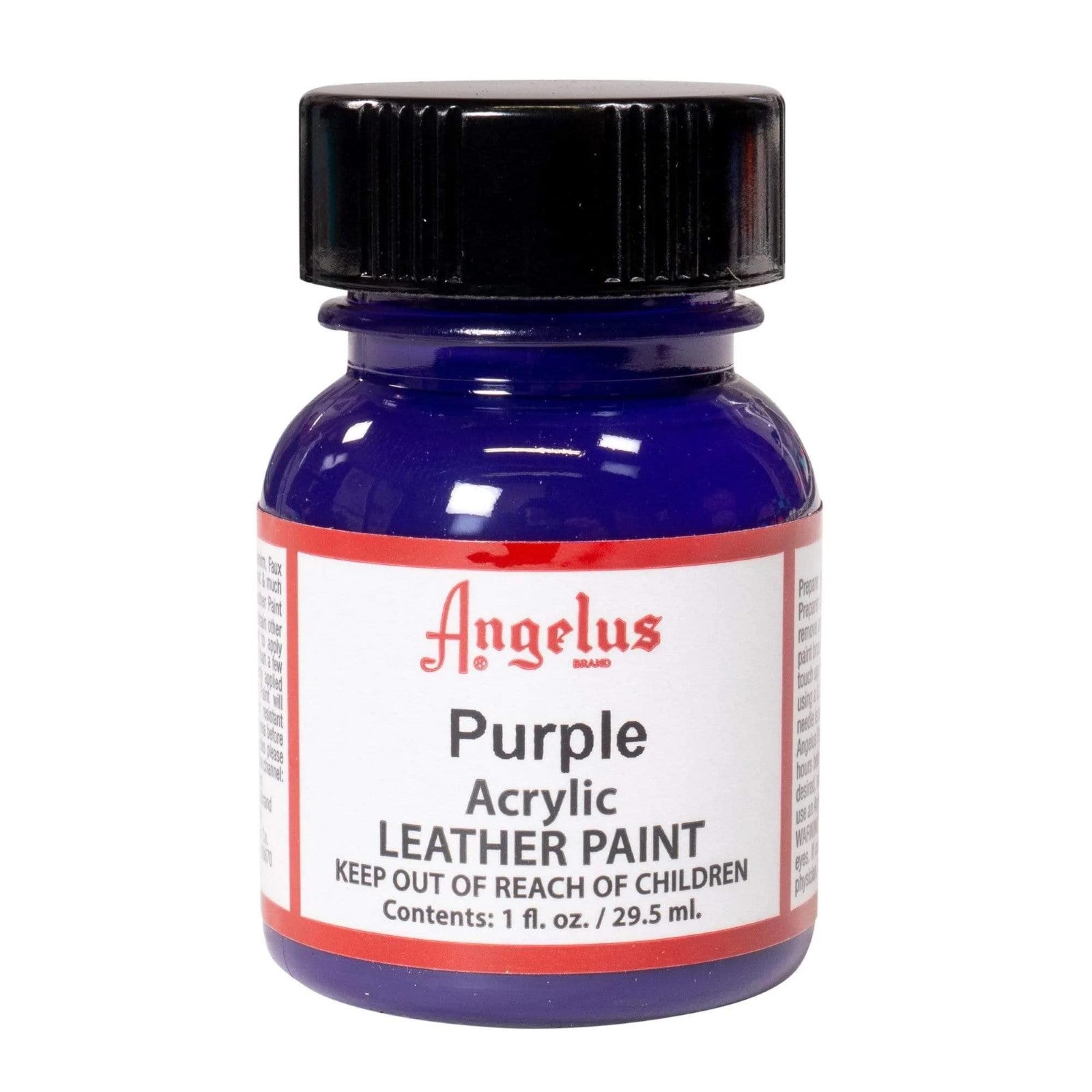 Angelus Acrylic Leather Paint: White 1oz - The Oil Paint Store