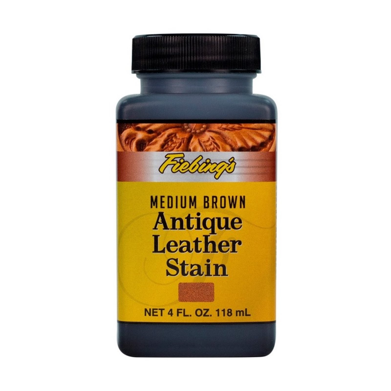 Fiebing's Antique 4 oz Leather Stains, Medium Brown | The Leather Guy