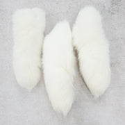 Genuine Small to Medium Animal Fur Tails, Artic Fox / Without Pin | The Leather Guy