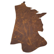Half Dome Dark Brown, Oil Tanned  Sides & Pieces, 21-23 Square Foot / Side | The Leather Guy