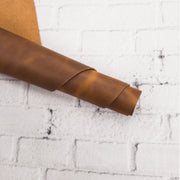 Half Dome Dark Brown, Oil Tanned  Sides & Pieces,  | The Leather Guy