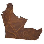 Half Dome Dark Brown, Oil Tanned  Sides & Pieces, 6.5-7.5 Square Foot / Project Piece (Top) | The Leather Guy