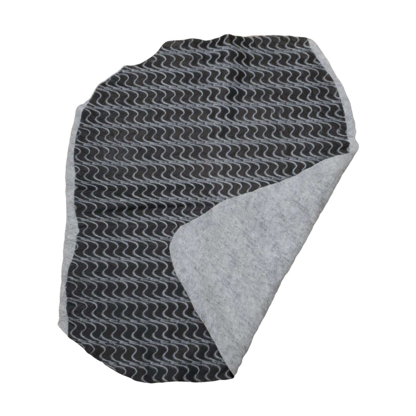 Clearance Quilted, 3-8 Sq Ft, 1-3 oz, Lamb Hides, Black and Grey / 5-6 | The Leather Guy