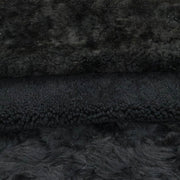 Black, 1-3+ Sq Ft, Sheepskin Shearling Hides, 1 Sq Ft / Curly | The Leather Guy