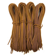 MN Superior Lace Singles & Bundles, 48" | 72", 2.8 - 3.2 mm, Golden Gopher Chestnut / 48" x 1/8" / 100 Pack | The Leather Guy