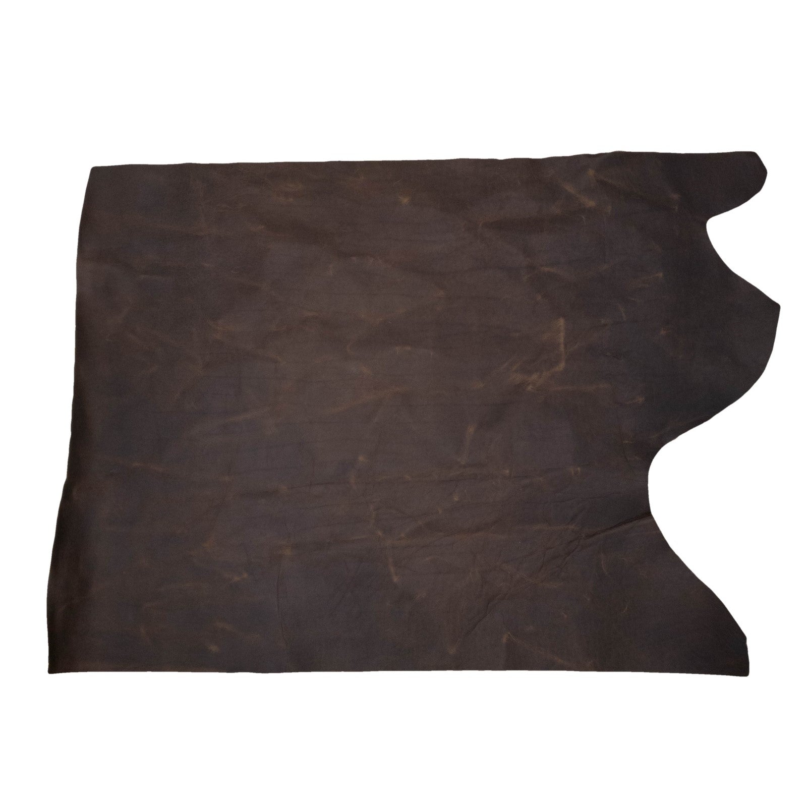 Sleeping Bear Dark Brown, 6.5-32 SqFt, 2-3 oz, Pull up Sides & Pieces, Crazy Buffalo, 6.5-7.5 / Project Piece (Middle) | The Leather Guy