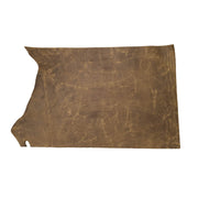 River Bank Brown, 6.5-32 SqFt, 2-3 oz, Pull up Sides & Pieces, Crazy Buffalo, Middle Piece / 6.5-7.5 | The Leather Guy