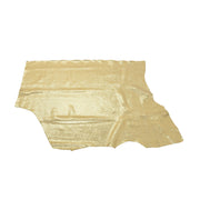 Metallic Gold Sizzling Stingray 2-3 oz Cow Hides, 6.5-7.5 Sq Ft / Project Piece (Bottom) | The Leather Guy