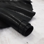 Metallic Black Sizzling Stingray 2-3 oz Cow Hides,  | The Leather Guy