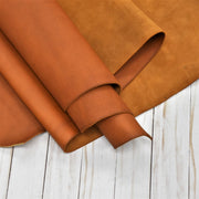 Base Camp Burnt Orange, Oil Tanned Summits Edge Sides & Pieces,  | The Leather Guy