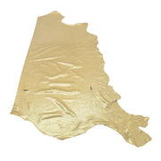 Metallic Gold Sizzling Stingray 2-3 oz Cow Hides, 18-20 Sq Ft / Side | The Leather Guy