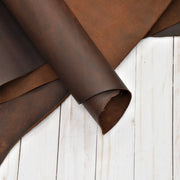 Denali Dark Mahogany, Oil Tanned Summits Edge Sides & Pieces,  | The Leather Guy