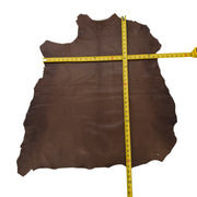 Dark Brown Mix, 4-7 Sq Ft, Lamb Hides,  | The Leather Guy