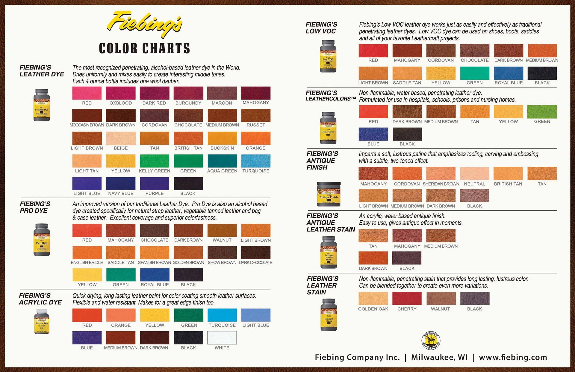 Fiebing's Leather Dye w/Applicator - 4 oz