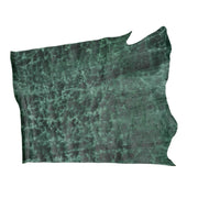 Gitty-Up Green, 6.5-26 SqFt, 3-4 oz, Cow Sides & Pieces, Longhorn, 6.5-7.5 / Project Piece (Middle) | The Leather Guy