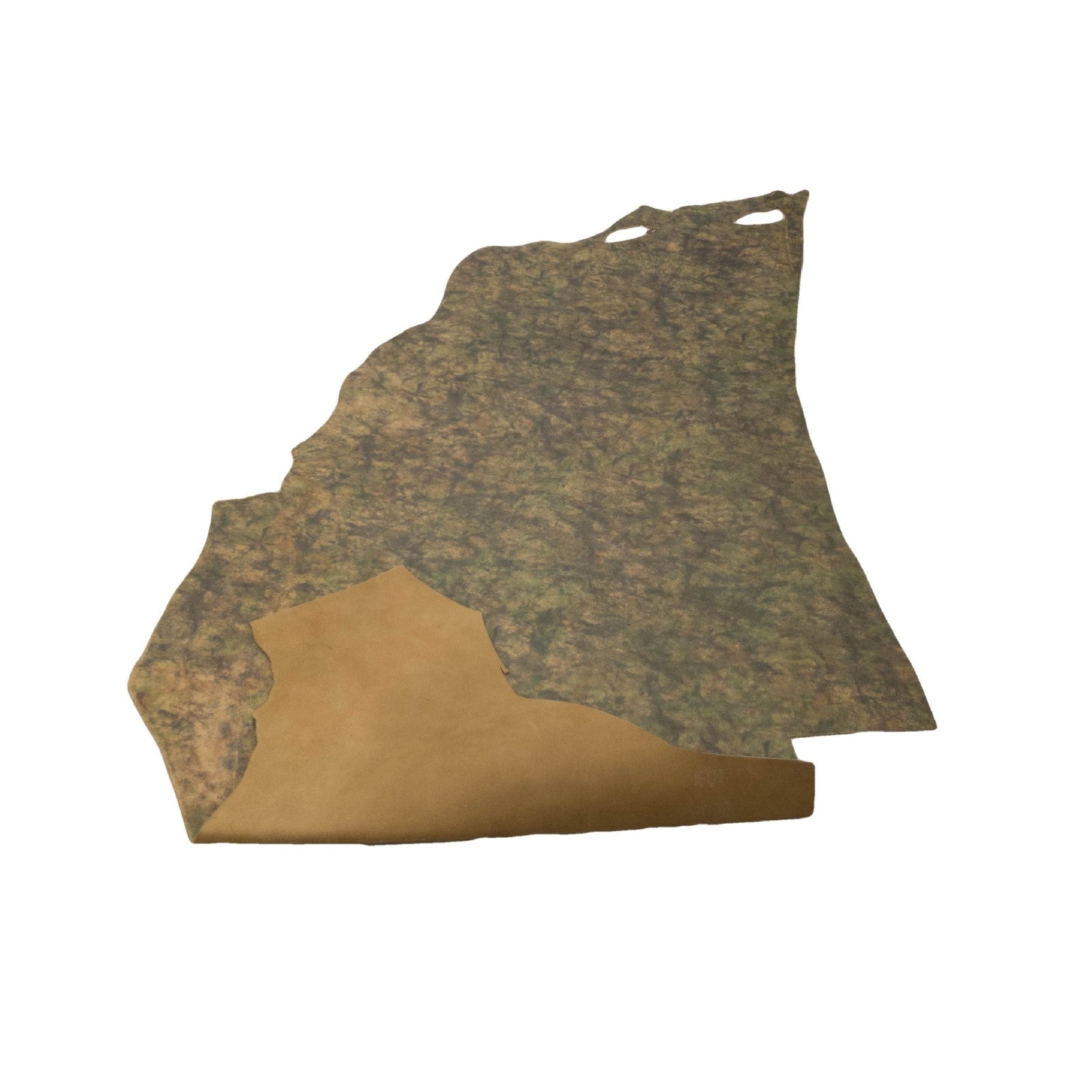 Green Camo,  15-26 Sq Ft 5-6 oz, Oil Tanned Sides,  | The Leather Guy