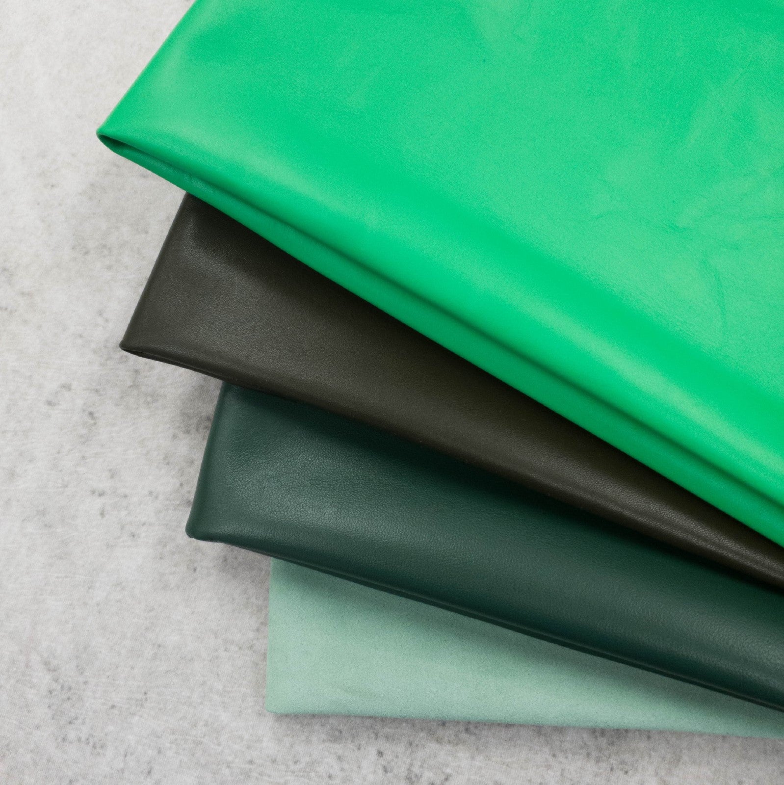 Greens, 3-10 Sq Ft, 1-3 oz, Lamb Hides,  | The Leather Guy