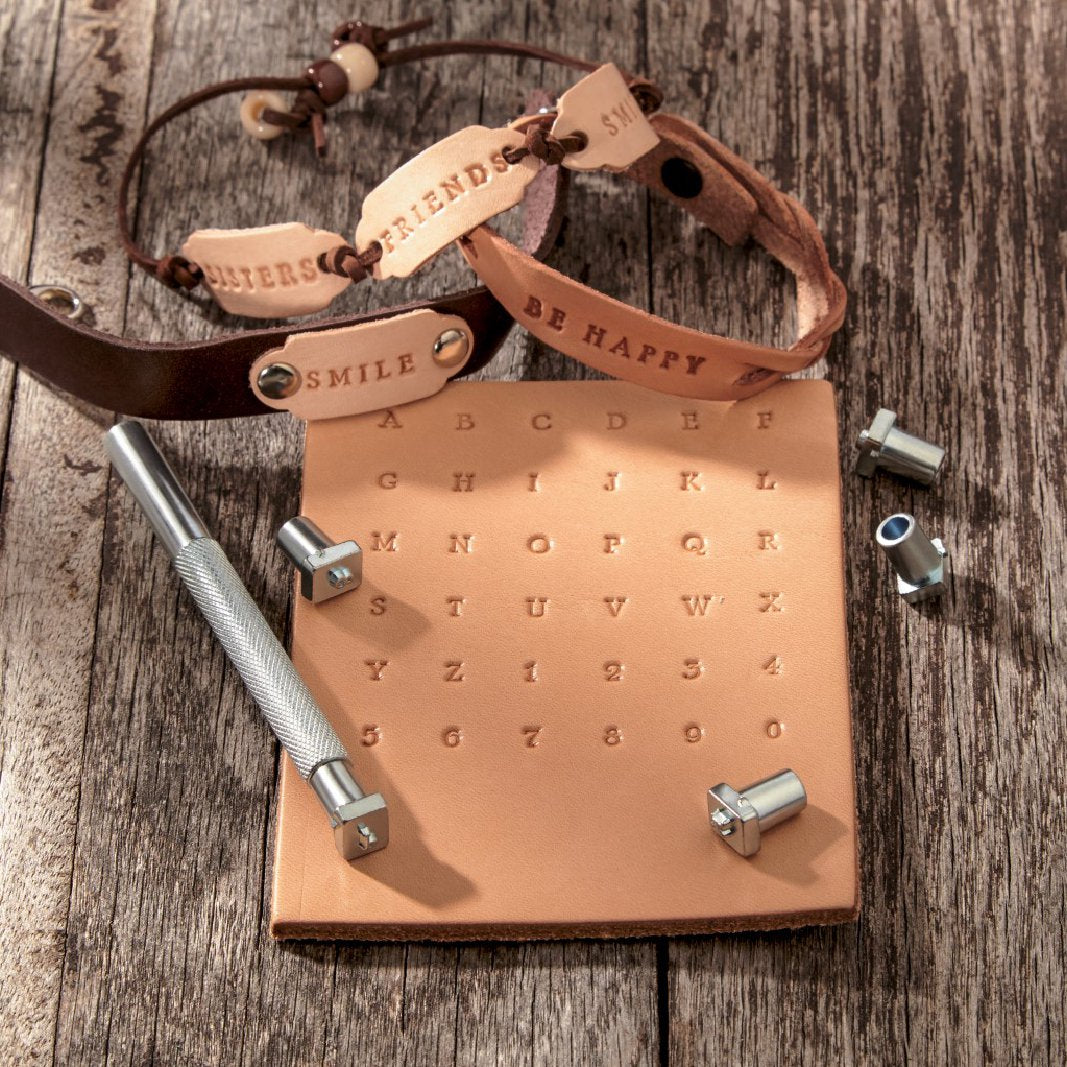 Alphabet & Number Stamp Set 1/8" or 1/4",  | The Leather Guy