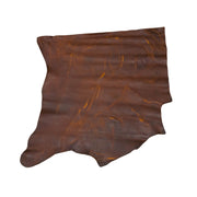 Hilltop Burgundy Copper, Chap Cow Sides, Highland Ridge, Bottom Piece / 6.5-7.5 | The Leather Guy