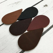 Oil Tan Summits Edge Collection Large Teardrop Earring Blanks,  | The Leather Guy
