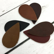 Oil Tan Summits Edge Collection Medium Teardrop Earring Blanks,  | The Leather Guy