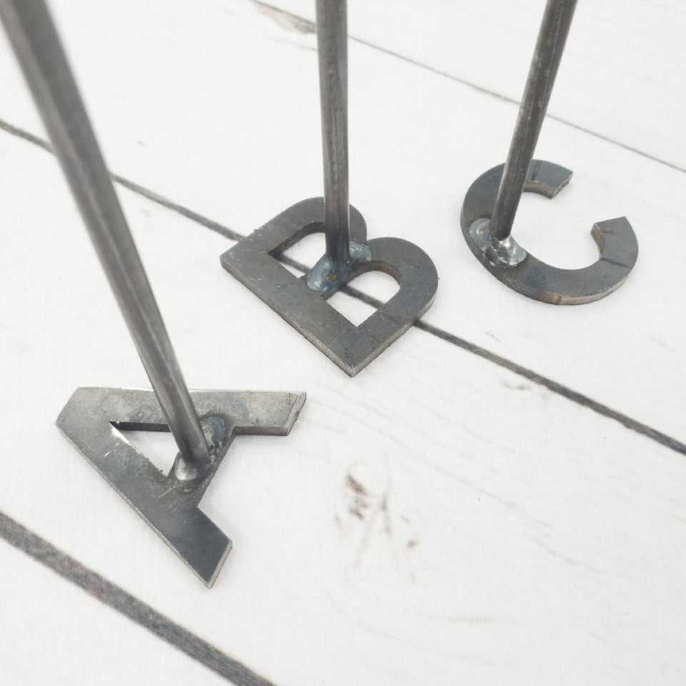 Rustic Alphabet Branding Irons Steak Brand Western Cowboy Letters A-Z ...