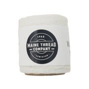 Maine Thread Waxed Polycord .035" - Various Colors, Single / White | The Leather Guy