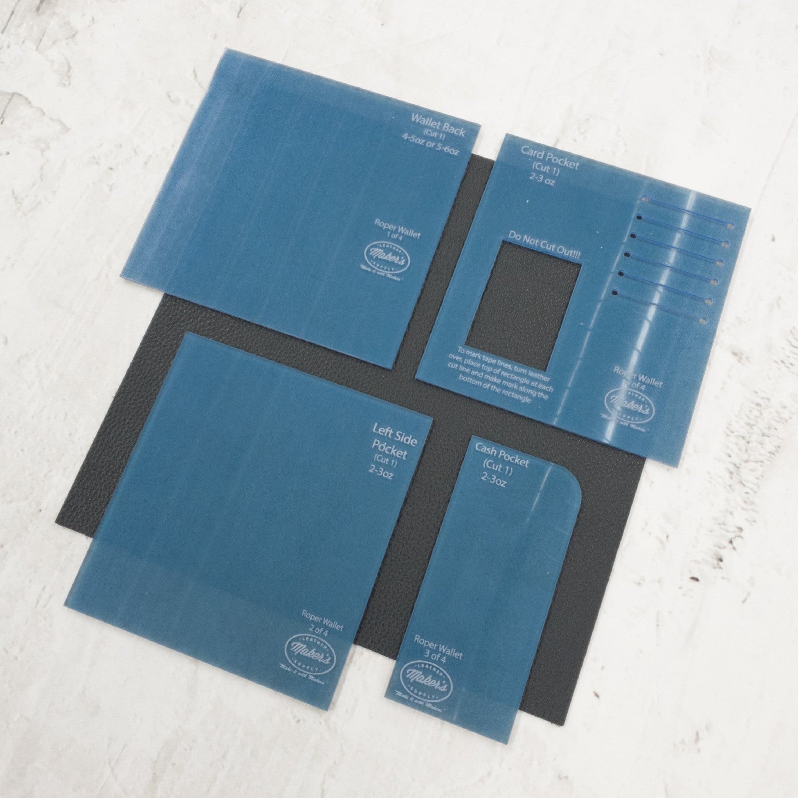 Maker's Leather Supply Roper Wallet Template Set | The Leather Guy