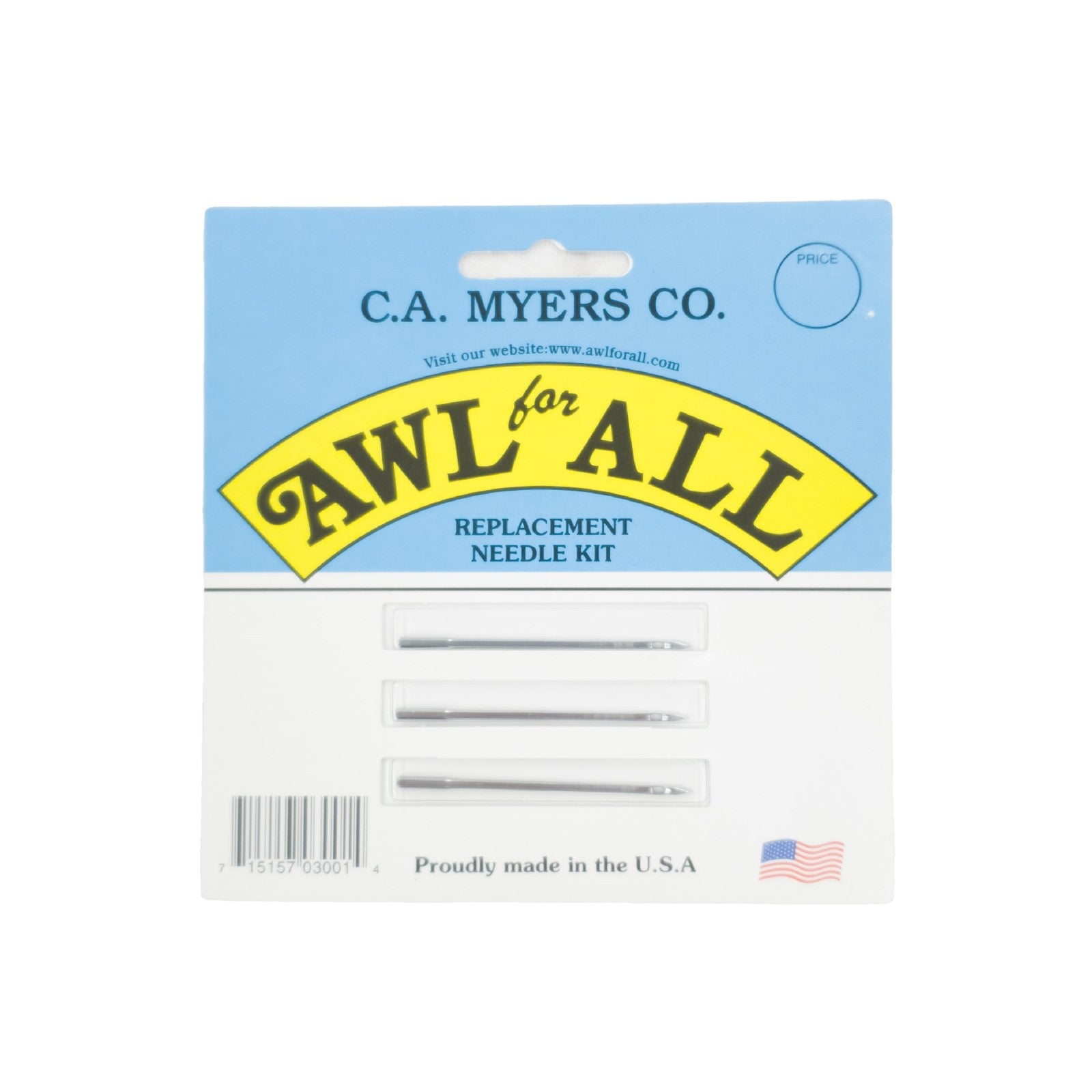 Sewing Awl Stitching Tool, Needles & Thread, Needle 3 Pack / Course Needles | The Leather Guy