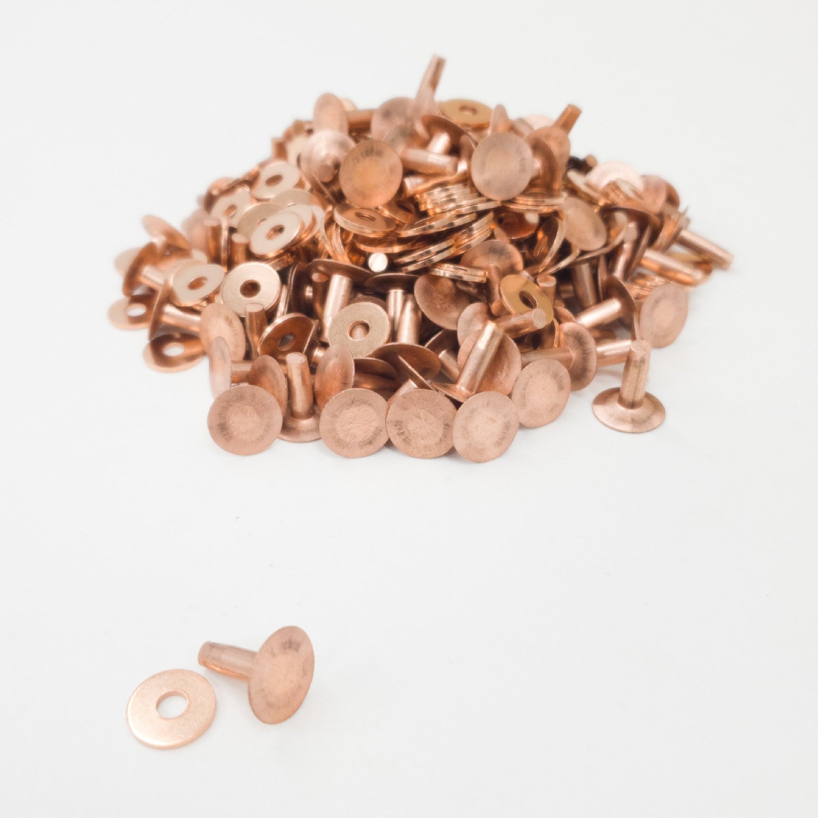 20 Piece #9 Solid Copper Rivets And Burrs 5/8-3/4-1 and 1-1/4 - Hill  Leather Company