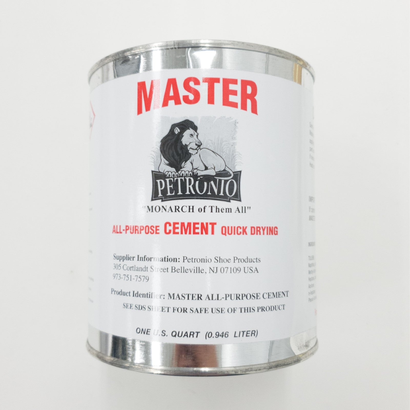 Masters All purpose quick dry Cement Leather wood 8 oz and 1 Qrt, 1 Quart | The Leather Guy