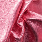 Party Girl Pink, 2-3 oz Cow Hides, Metallic Vegas,  | The Leather Guy