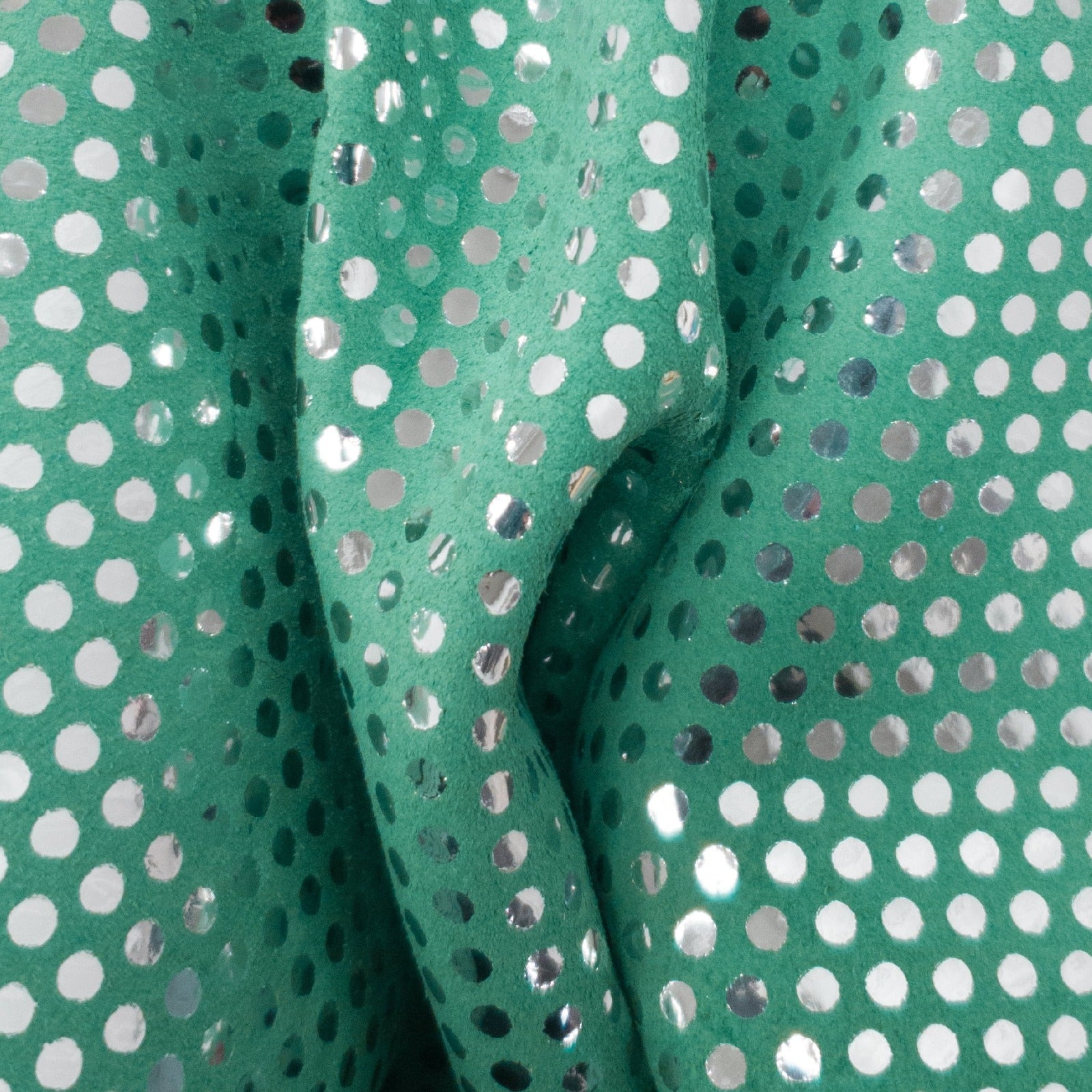 Retired Retro Throwbacks Pre-cuts, Polka Dot Queen Sea Green / 4 x 6 | The Leather Guy