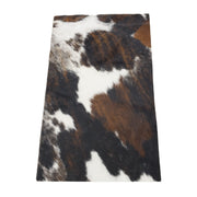 Tri-Colored Black/Brown/Off White Hair on Cow Hide Pre-cut, 20 x 12.25 | The Leather Guy