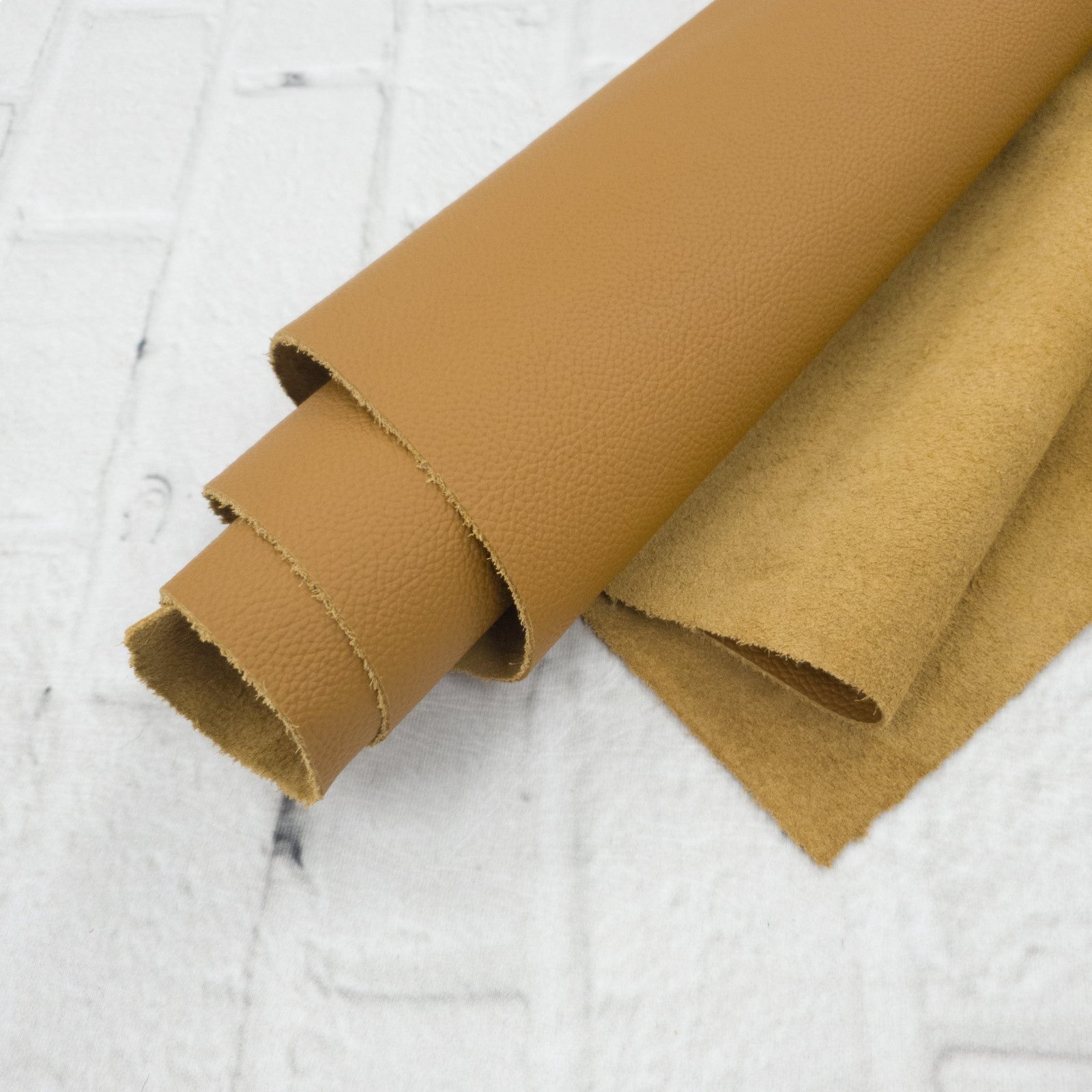Sweet Caramel, 5.5-23 Sq Ft, 2.5-3 oz Cow Hides, Vital Upholstery Collection,  | The Leather Guy