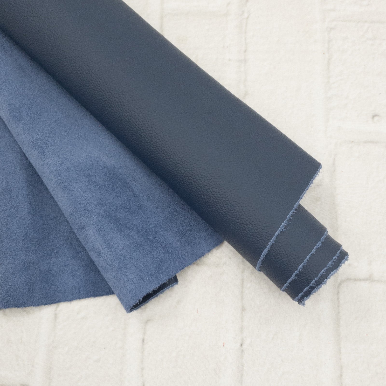 Military Blue, 5.5-20 Sq Ft, 2.5-3 oz Cow Hides, Vital Upholstery Collection,  | The Leather Guy
