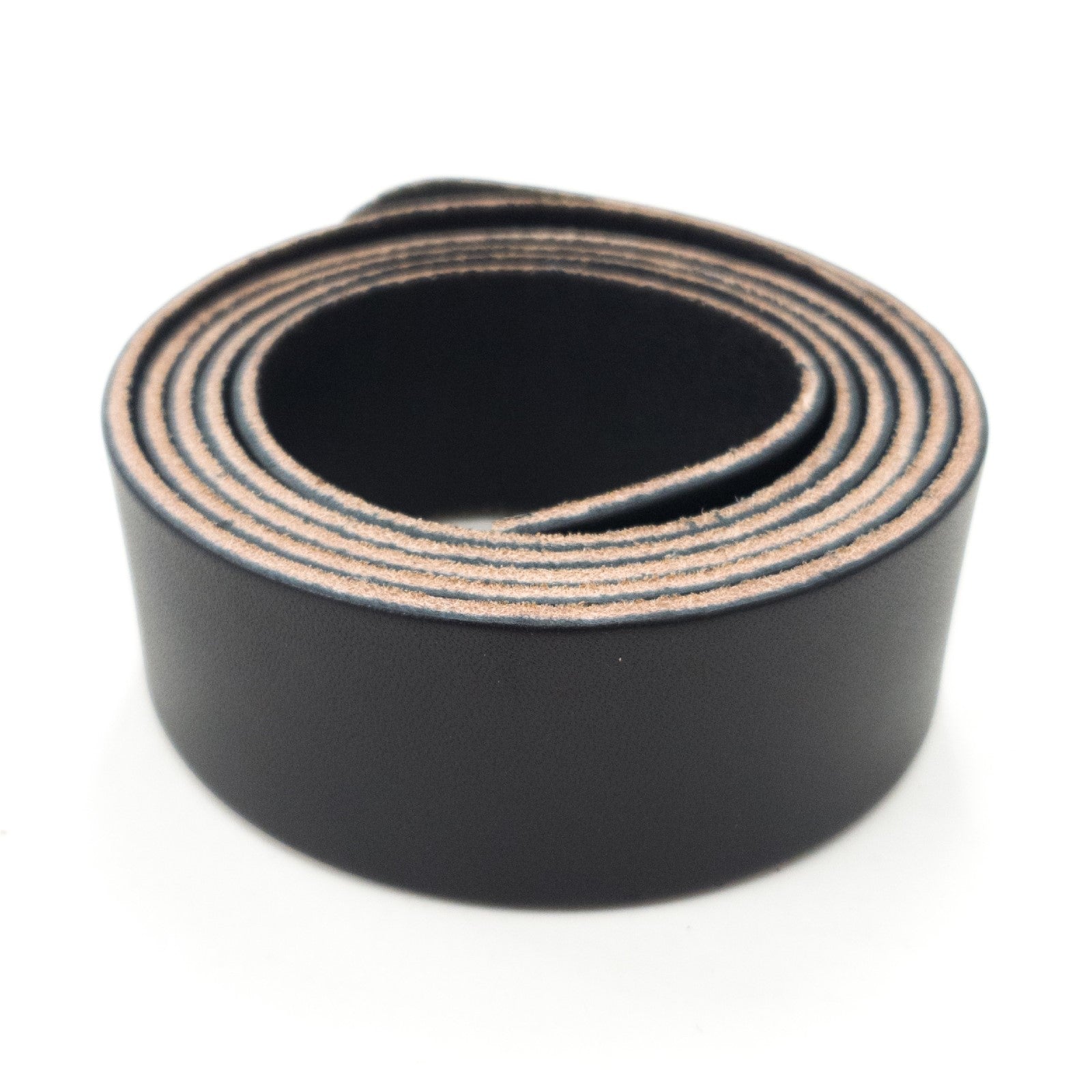Belt Blank Seconds, Black / 1 3/8 / 6-7 | The Leather Guy