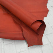 Ruby Red Dyed Veg Tan, 4 - 6 Sq Ft, 2-3 oz Kangaroo Hides,  | The Leather Guy